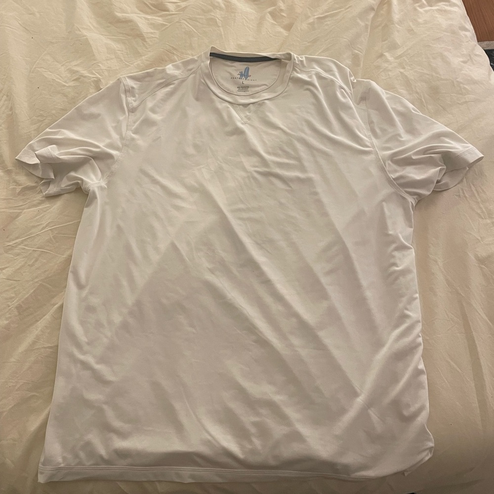 Johnnie-O White T Shirt Large